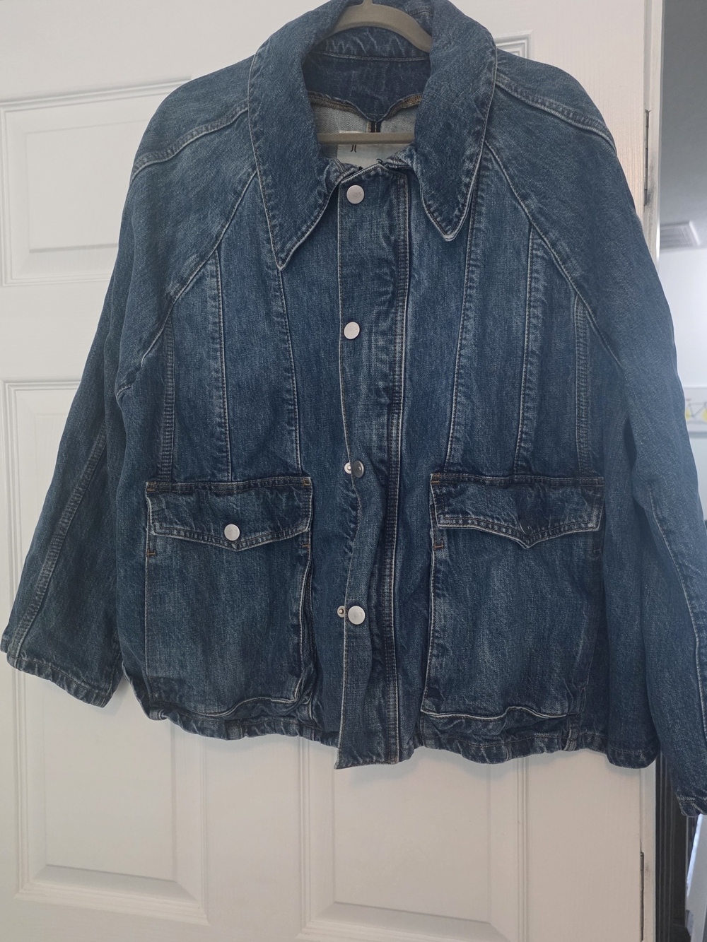 Pilcro Anthropologie Dark Blue Denim Jacket 1X
